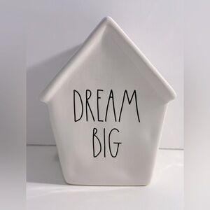 Rae Dunn White 'Dream Big' House Decor Piggy Bank